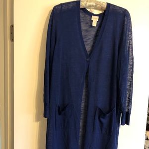 Sapphire blue duster